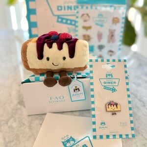 Jellycat Crember Cheesecake Plush FAO NYC NWT Authentic